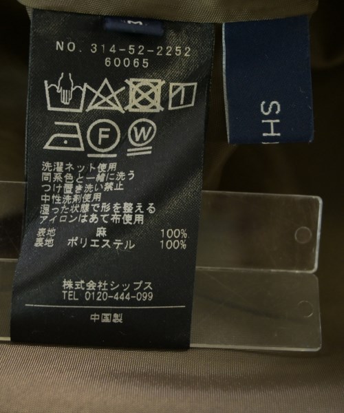 SHIPS（シップス）シャツワンピース カーキ サイズ:M レディース/2200608368078
