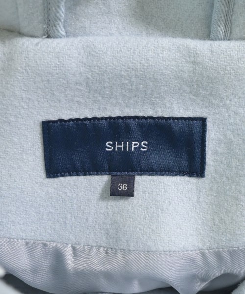 SHIPS（シップス）ダッフルコート 青 サイズ:36(S位) レディース/2200616333020