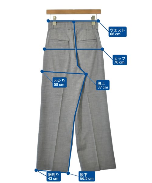 SHIPS（シップス）スラックス グレー サイズ:36(S位) レディース/2200614328028