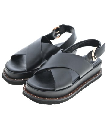 イージーサンダルラップ ブラック　レディースS SESTO サンダル イージーメッシュサンダル レディース