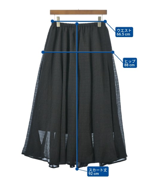 SHIPS（シップス）ロング・マキシ丈スカート 黒 サイズ:ONE レディース/2200668285063