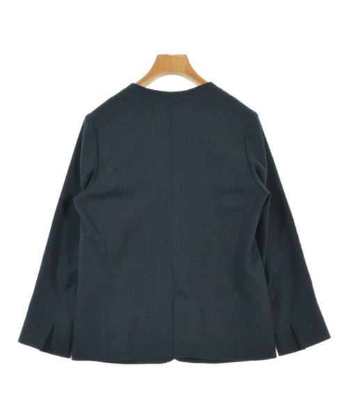 SHIPS（シップス）ノーカラージャケット 紺 サイズ:36(S位) レディース/2200670060023