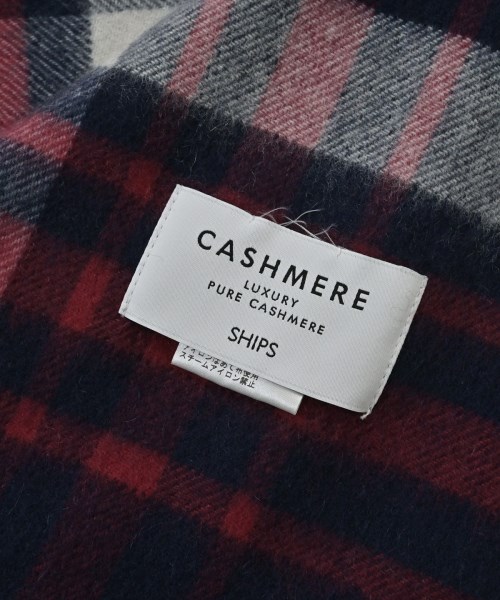 SHIPS（シップス）マフラー 紺 サイズ:- レディース/2200673131058