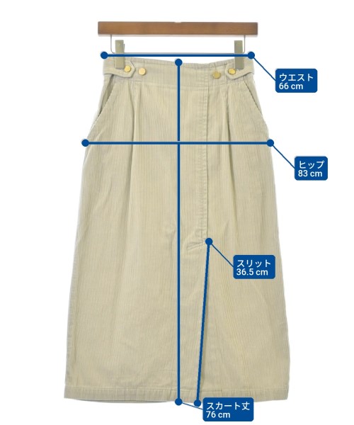 SHIPS（シップス）ロング・マキシ丈スカート ベージュ サイズ:36(S位) レディース/2200672018039