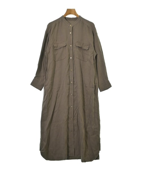 SHIPS(シップス)シャツワンピース 茶 サイズ:F/2200670959044