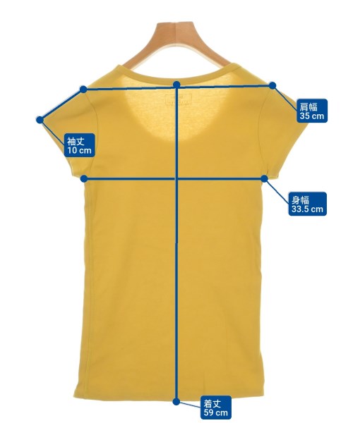 SHIPS（シップス）Tシャツ・カットソー 黄 サイズ:36(S位) レディース/2200671635091