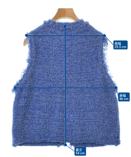 SHIPS（シップス）ベスト 青 サイズ:F レディース/2200673455116