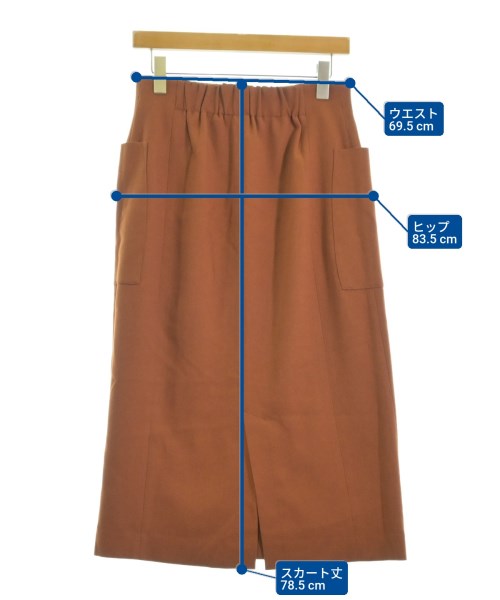 SHIPS（シップス）ロング・マキシ丈スカート 茶 サイズ:40(M位) レディース/2200673882165