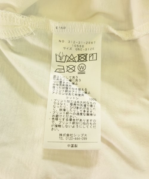 SHIPS（シップス）Tシャツ・カットソー 白 サイズ:ONE レディース/2200691723037