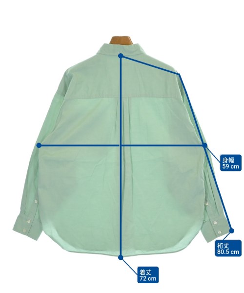 SHIPS（シップス）カジュアルシャツ 緑 サイズ:36(S位) レディース/2200700887019