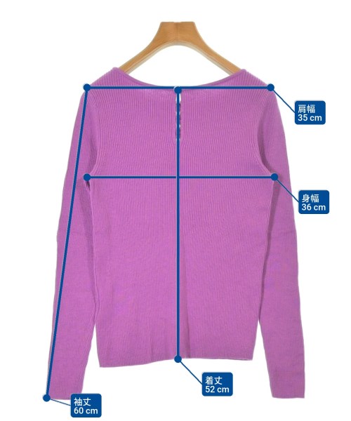 SHIPS（シップス）ニット・セーター 紫 サイズ:ONE レディース/2200649984015