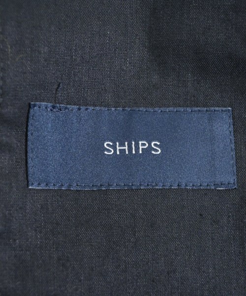 SHIPS（シップス）ノーカラージャケット 紺 サイズ:36(S位) レディース/2200645254051