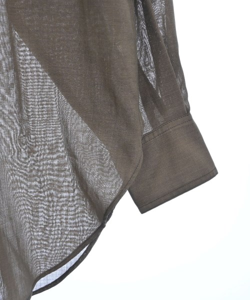 SHIPS（シップス）カジュアルシャツ 茶 サイズ:36(S位) レディース/2200651904018