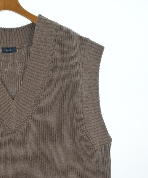 SHIPS（シップス）ベスト/ノースリーブ 茶 サイズ:F レディース/2200651897037