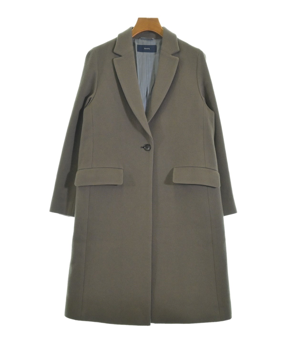 SHIPS（シップス）チェスターコート グレー サイズ:36(S位) レディース