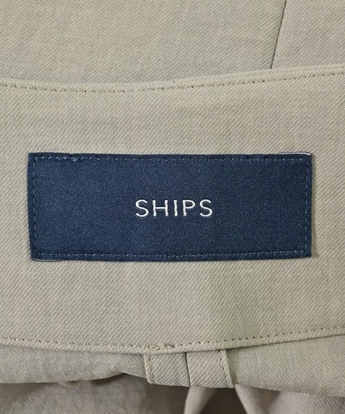 SHIPS（シップス）ノーカラージャケット ベージュ サイズ:40(L位) レディース/2200714555010