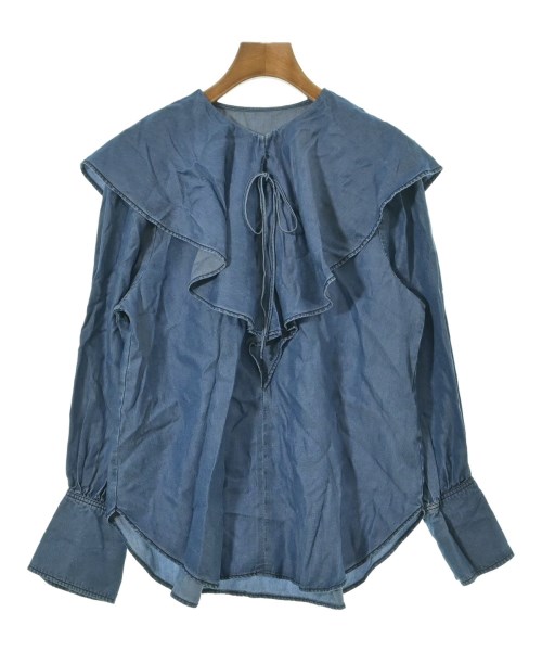 SHIPS(シップス)ブラウス 青 サイズ:36(S位)/2200628724168