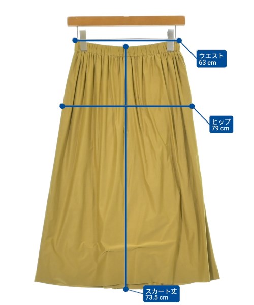 SHIPS（シップス）ロング・マキシ丈スカート 黄 サイズ:36(S位) レディース/2200643422063