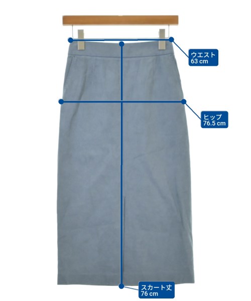 SHIPS（シップス）ロング・マキシ丈スカート 青 サイズ:36(S位) レディース/2200646853017