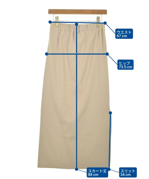 SHIPS（シップス）ロング・マキシ丈スカート ベージュ サイズ:ONE レディース/2200638913040