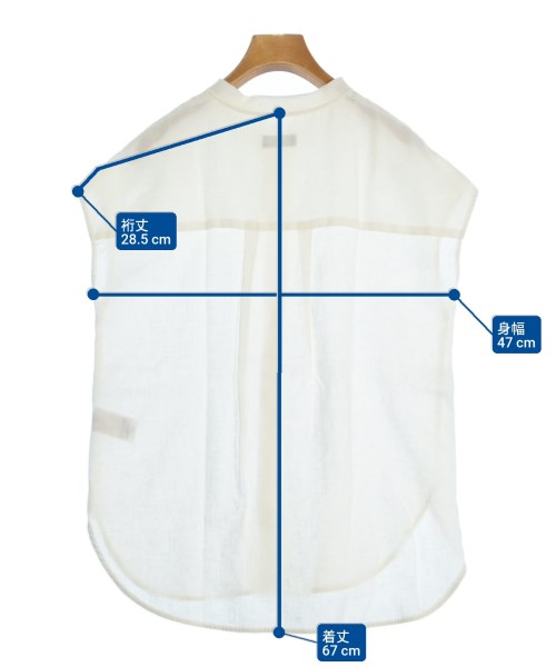 SHIPS（シップス）カジュアルシャツ 白 サイズ:38(M位) レディース/2200642657145