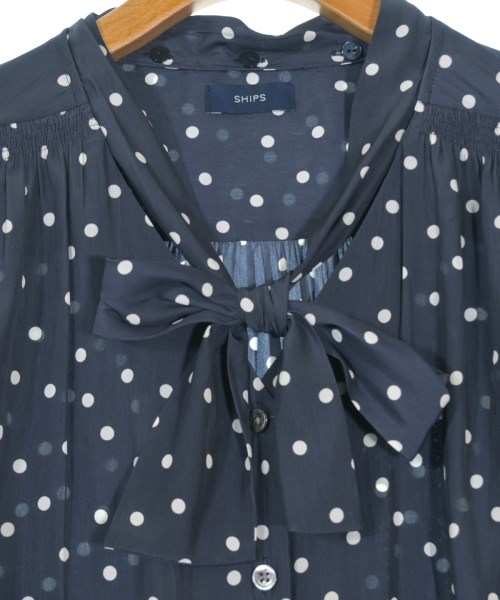 SHIPS（シップス）ブラウス 紺 サイズ:ONE レディース/2200643034525