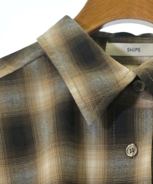 SHIPS（シップス）カジュアルシャツ 茶 サイズ:ONE レディース/2200648061021