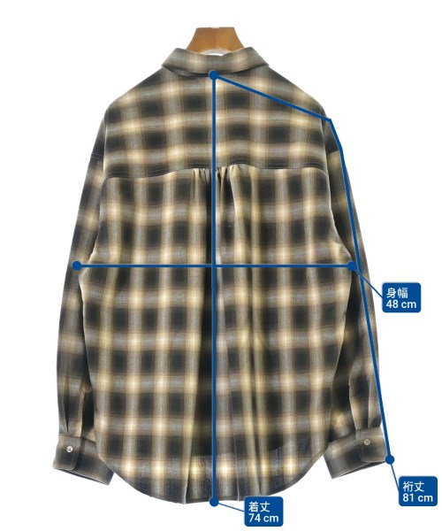 SHIPS（シップス）カジュアルシャツ 茶 サイズ:ONE レディース/2200648061021