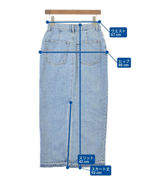 SHIPS（シップス）ロング・マキシ丈スカート 青 サイズ:38(M位) レディース/2200649468218