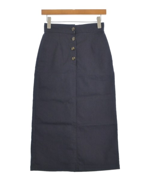 SHIPS(シップス)ロング・マキシ丈スカート 紺 サイズ:36(S位)/2200650872042