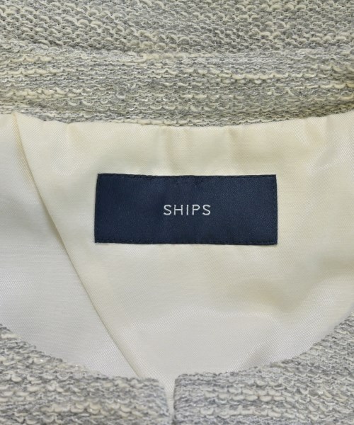 SHIPS（シップス）ノーカラージャケット グレー サイズ:38(M位) レディース/2200705136020