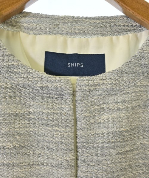 SHIPS（シップス）ノーカラージャケット グレー サイズ:38(M位) レディース/2200705136020
