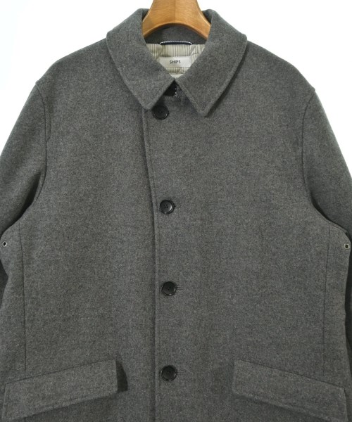 SHIPS（シップス）ステンカラーコート グレー サイズ:XL レディース/2200706147018