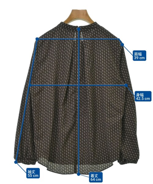 SHIPS（シップス）ブラウス 茶 サイズ:-(M位) レディース/2200709106036