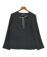 SHIPS（シップス）ノーカラージャケット 黒 サイズ:36(S位) レディース/2200662447047