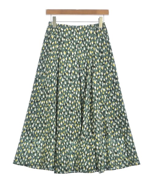 SHIPS(シップス)ロング・マキシ丈スカート 緑 サイズ:36(S位)/2200666762153