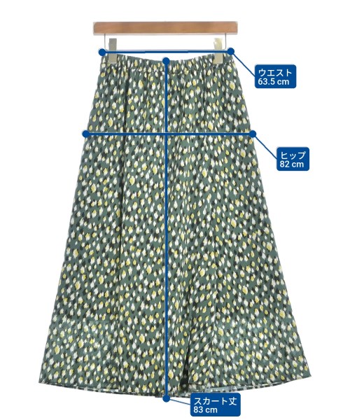 SHIPS（シップス）ロング・マキシ丈スカート 緑 サイズ:36(S位) レディース/2200666762153