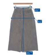 SHIPS（シップス）ロング・マキシ丈スカート グレー サイズ:36(S位) レディース/2200662434092