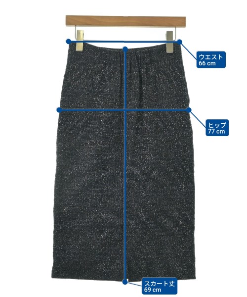 SHIPS（シップス）ひざ丈スカート 紺 サイズ:S レディース/2200664885021