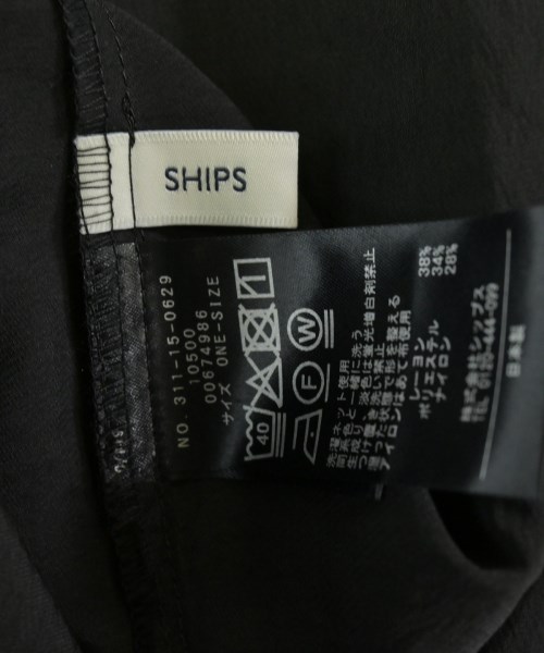 SHIPS（シップス）ブラウス 黒 サイズ:ONE レディース/2200672259074