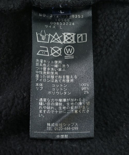 SHIPS（シップス）スウェット 黒 サイズ:L レディース/2200724832255