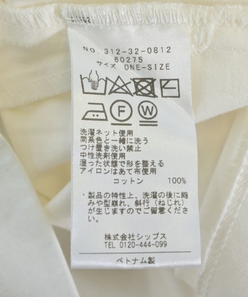 SHIPS（シップス）Tシャツ・カットソー 白 サイズ:ONE レディース/2200714673202