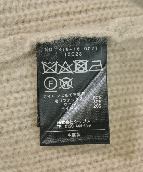SHIPS（シップス）ニット・セーター ベージュ サイズ:F レディース/2200720415056