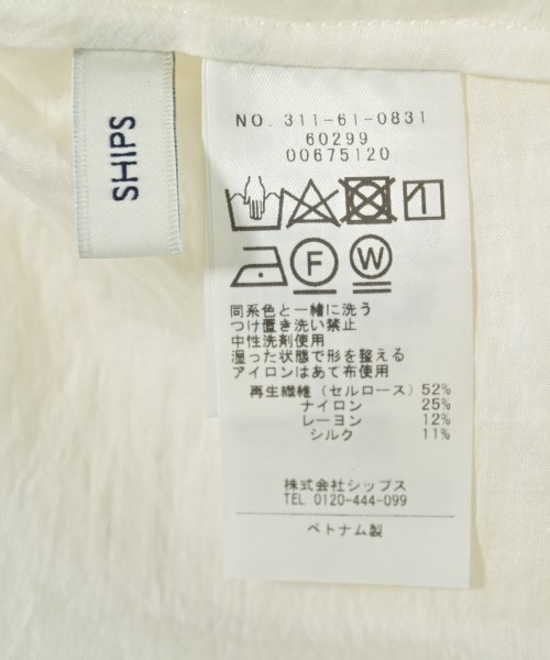 SHIPS（シップス）カジュアルシャツ 白 サイズ:F レディース/2200692236086