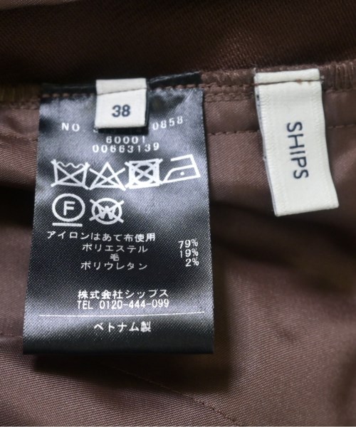 SHIPS（シップス）スラックス 茶 サイズ:38(M位) レディース/2200689889028