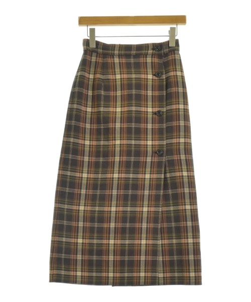 green label relaxing(グリーンレーベルリラクシング)ロング・マキシ丈スカート 茶 サイズ:36(S位)/2200666705068