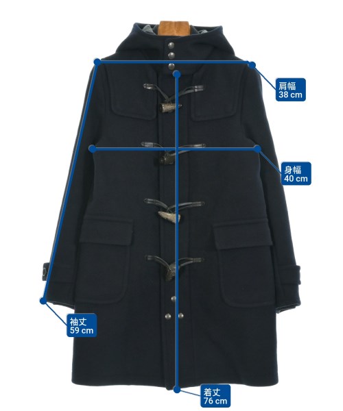 SCYE（サイ）ダッフルコート 紺 サイズ:38(M位) レディース/2200655316046