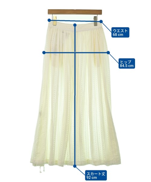 Engineered Garments（エンジニアドガーメンツ）ロング・マキシ丈スカート 白 サイズ:1(S位) レディース/2200686761167