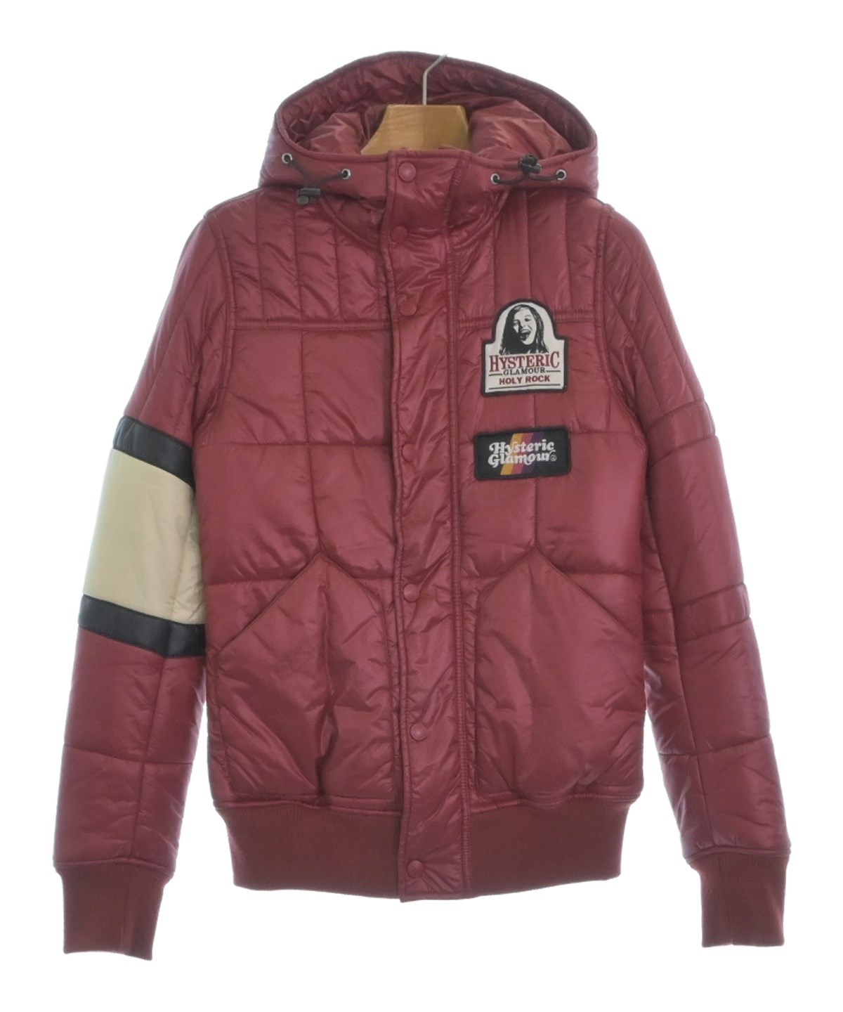 HYSTERIC GLAMOUR ダウンベスト アイボリー・赤 0273724Y0008_x1_a001.jpg