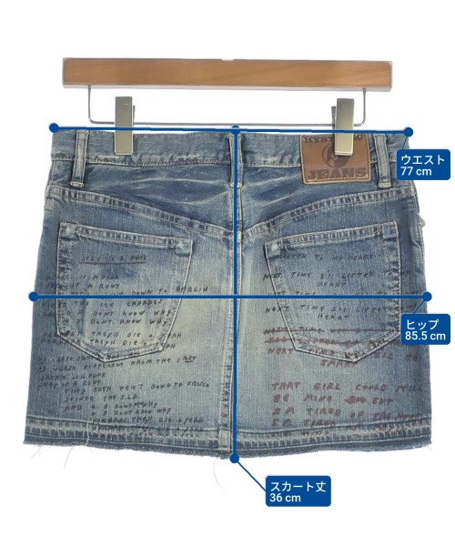 HYSTERIC GLAMOUR（ヒステリックグラマー）ミニスカート 青 サイズ:S レディース/2200618344185